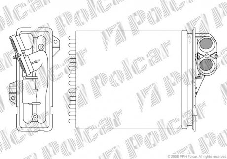 Радиатор обогрева Polcar 2800N81