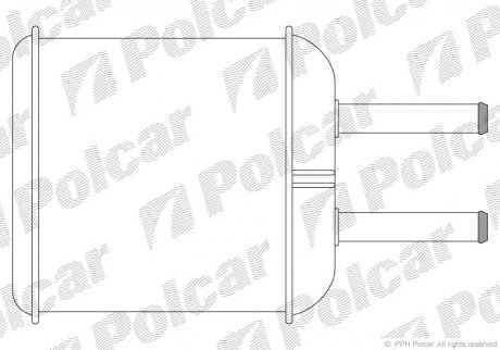 Радіатор обігріву Polcar 2902N8A1