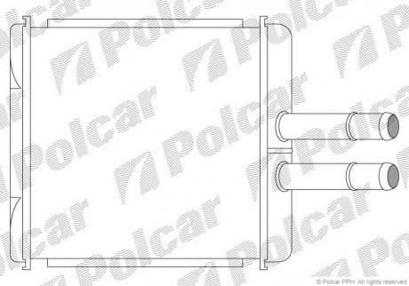 Радиатор обогрева Polcar 2912N81