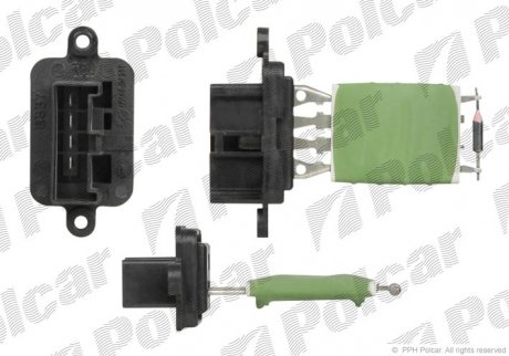 Реостат пічки Fiat Panda, Punto, Doblo, Ducato 98- Polcar 3002KST3