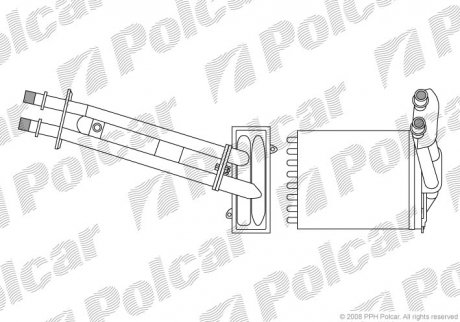 Радіатор пічки Polcar 3003N81