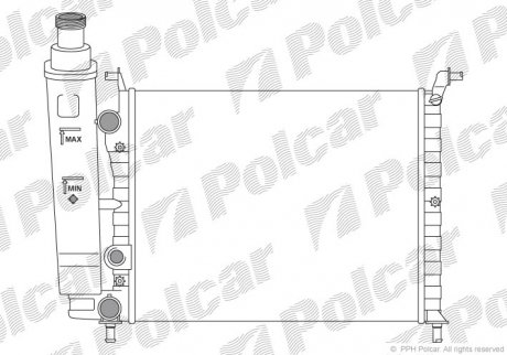 Радиатор охлаждения Polcar 3005081