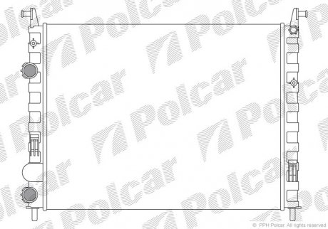 Радіатор двигуна Polcar 300508A5