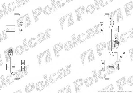 Радіатор кондиціонера Polcar 3005K8C1 (фото 1)