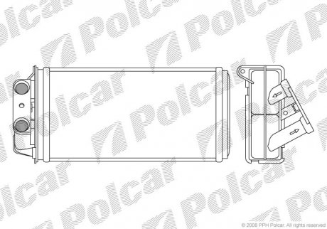 Радіатор пічки SRL Polcar 3005N82