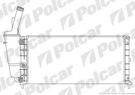 Радіатор охолодження Polcar 3017080 (фото 1)