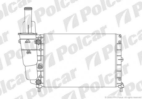 Радіатор охолодження Polcar 3017081