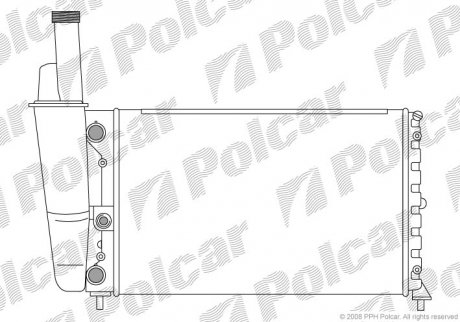 Радіатор двигуна Polcar 3017082 (фото 1)