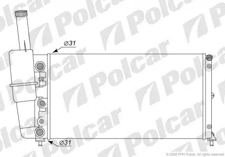 Радиатор охлаждения Polcar 3017086