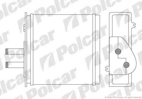 Радиатор обогрева Polcar 3017N81 (фото 1)