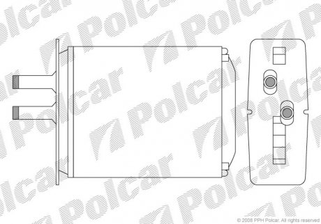 Радіатор обігріву Polcar 3017N82 (фото 1)