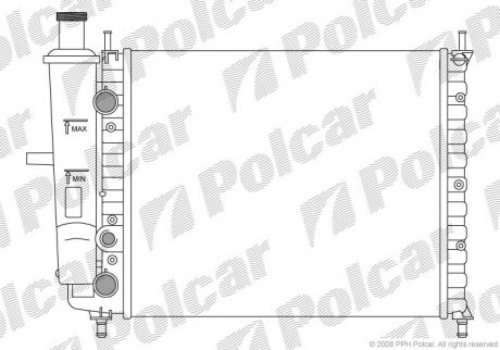 Радіатор охолодження Polcar 3018081