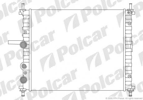 Радіатор охолодження Polcar 3018089