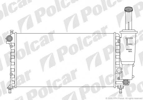 Радиатор охлаждения Polcar 3022086