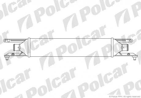 Радіатор повітря (інтеркулер) Polcar 3024J82 (фото 1)