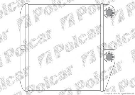 Радіатор пічки Polcar 3024N8-2