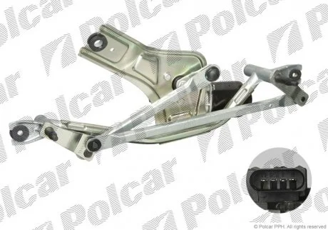 Механізм склоочисника з двигуном Polcar 3025ZWP1