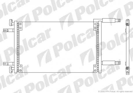 Радіатор кондиціонера Polcar 3040K82X