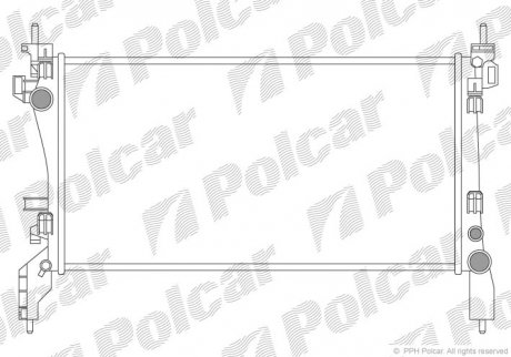 Радиатор охлаждения Polcar 3085081