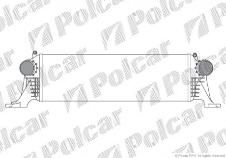 Радіатор повітря (інтеркулер) Polcar 30N1J81X (фото 1)