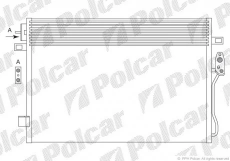 Радіатор кондиціонера Polcar 3140K8C1
