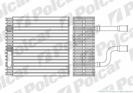 Испаритель кондиционера Polcar 3201P81