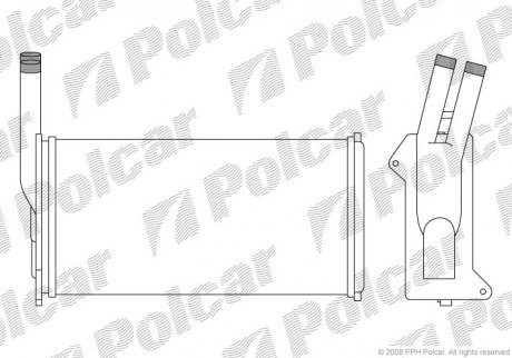 Радиатор обогрева Polcar 3203N81