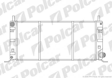 Радіатор охолодження Polcar 320408A5