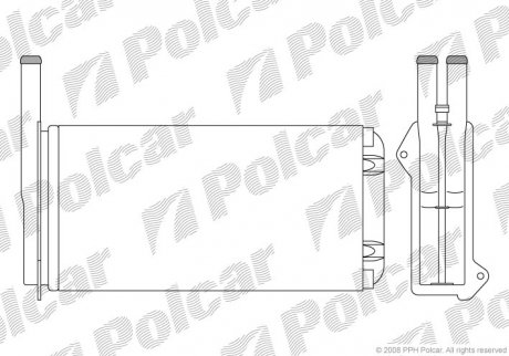 Радиатор обогрева Polcar 3206N81