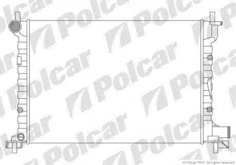 Радіатор охолодження Polcar 321008A2