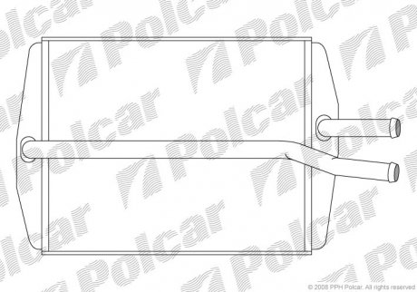 Радіатор обігріву Polcar 3210N81 (фото 1)