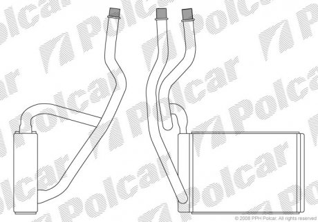 Радіатор пічки SRL Polcar 3212N81