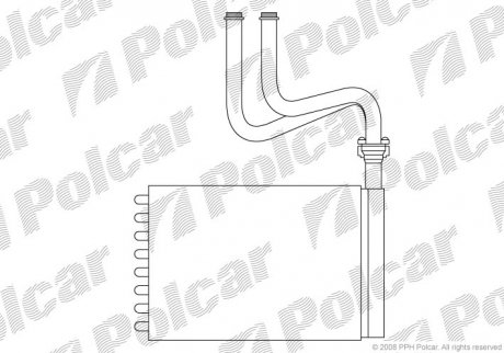 Радіатор пічки Polcar 3216N81