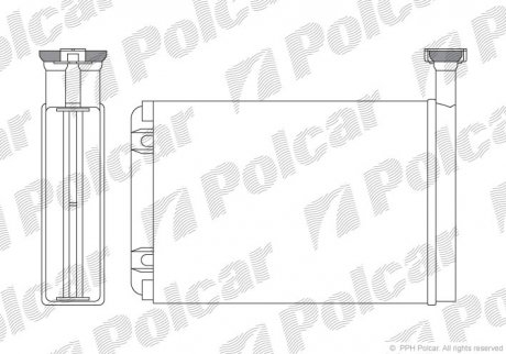 Радиатор обогрева Polcar 3216N82