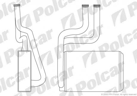 Радиатор печки Polcar 3217N81