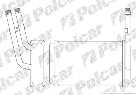 Радиатор печки Polcar 3244N82