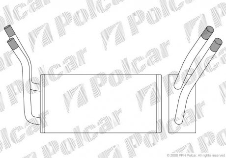 Радіатор пічки Polcar 3247N81