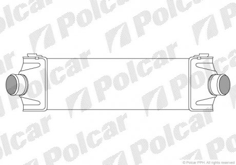 Радіатор повітря (інтеркулер) Polcar 3248J81 (фото 1)