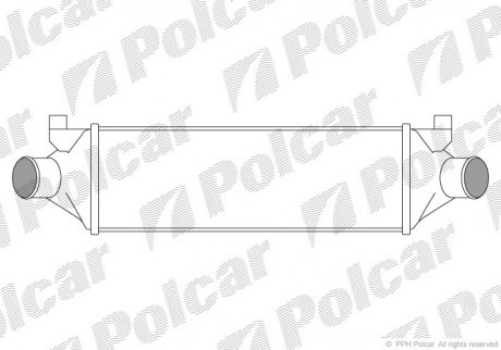 Радіатор повітря (інтеркулер) Polcar 3248J82X (фото 1)