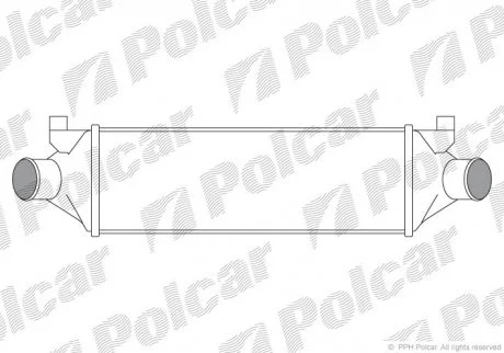 Радіатор повітря (інтеркулер) Polcar 3248J82X