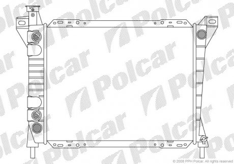 Радіатор двигуна Polcar 3255081