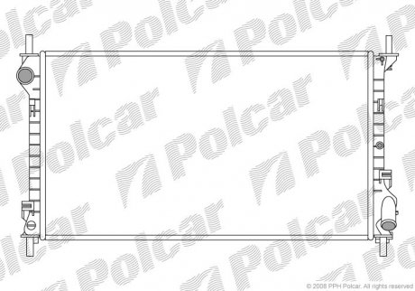 Радиатор Ford Transit Connect 1.8TD Polcar 3256083 (фото 1)