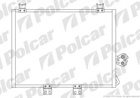 Радиатор кондиционера Polcar 3400K8C2