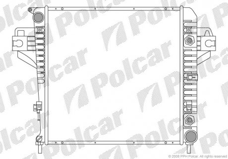 Радіатор охолодження Polcar 3410081