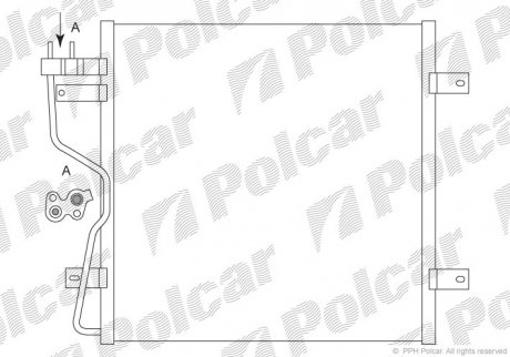 Радиатор кондиционера Polcar 3411K8C1 (фото 1)