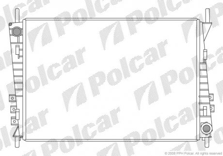 Радіатор двигуна Polcar 3710081X (фото 1)