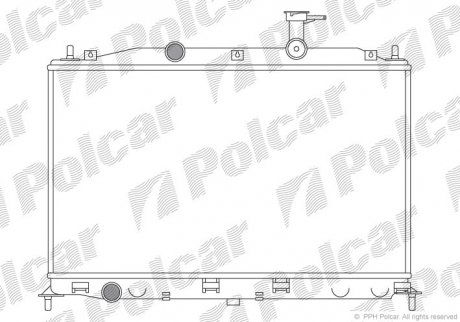 Радіатор пічки Polcar 4009081