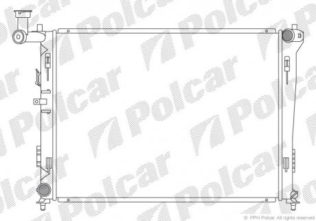 Радиатор двигателя Polcar 4015081