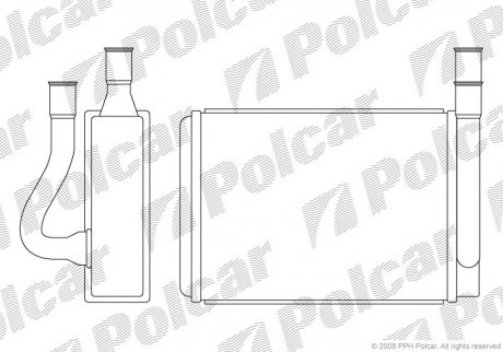 Радіатор пічки SRL Polcar 4021N81