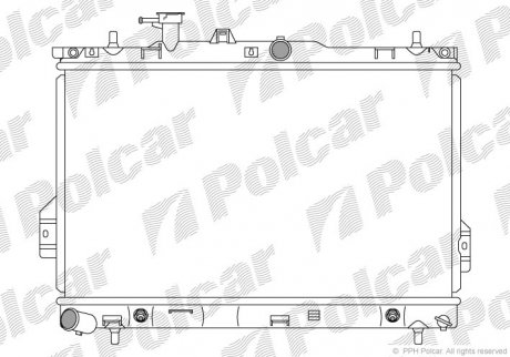 Радіатор двигуна Polcar 4035081